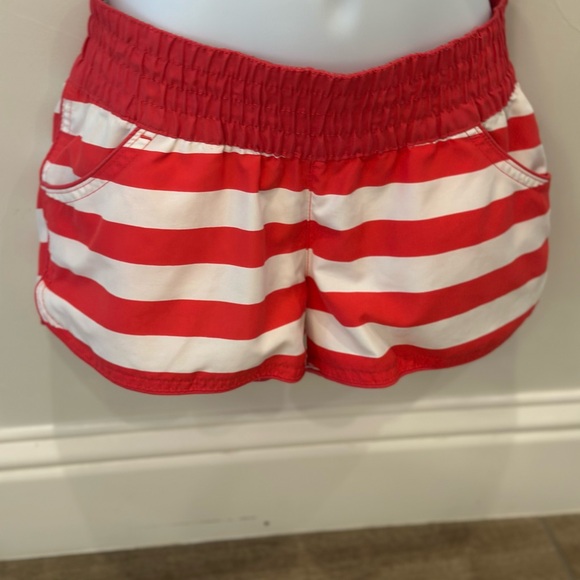 Xhilaration Coral & White Stripe Shorts- Small - Picture 5 of 10